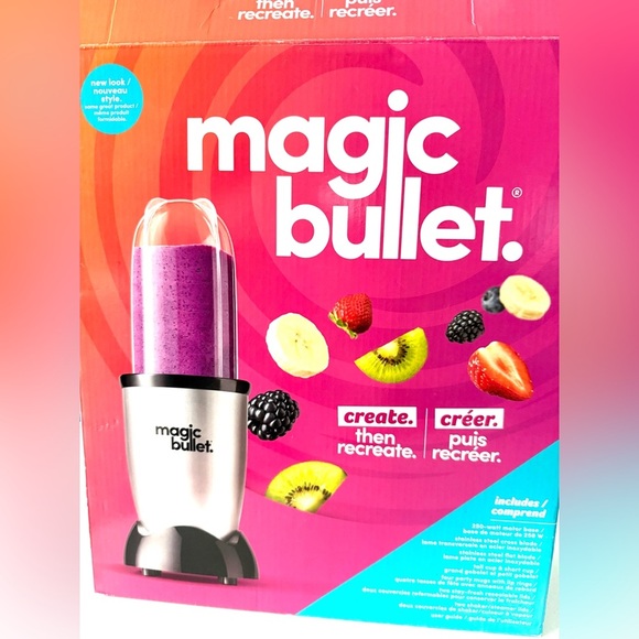 Magic Bullet Silver and Purple Kitchen Blender (rarely used) - Picture 3 of 6